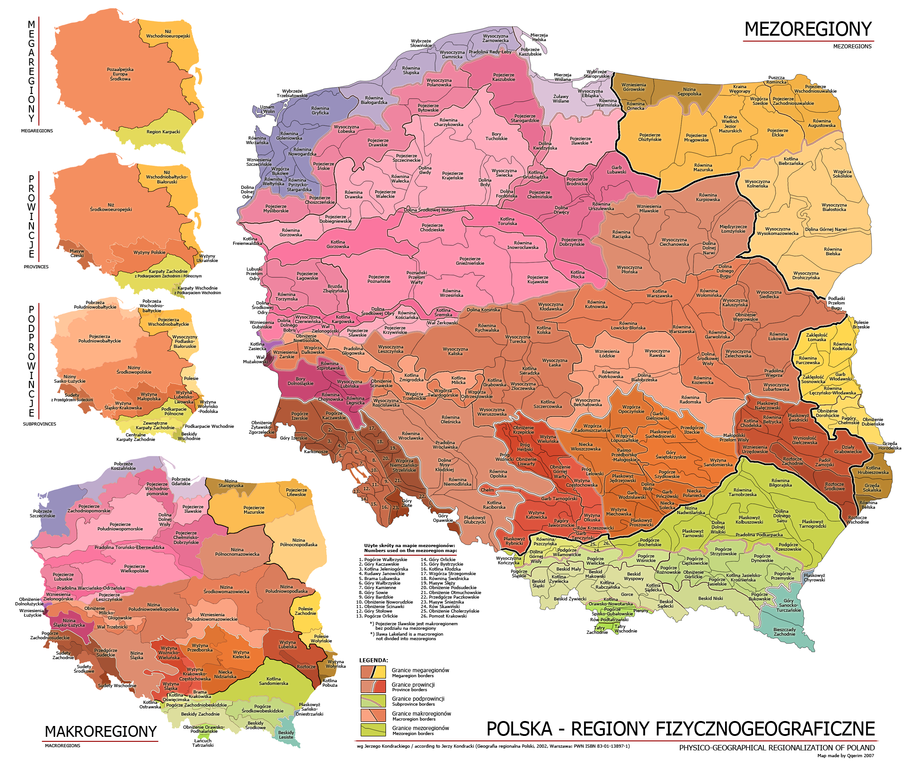 Mapa Polski